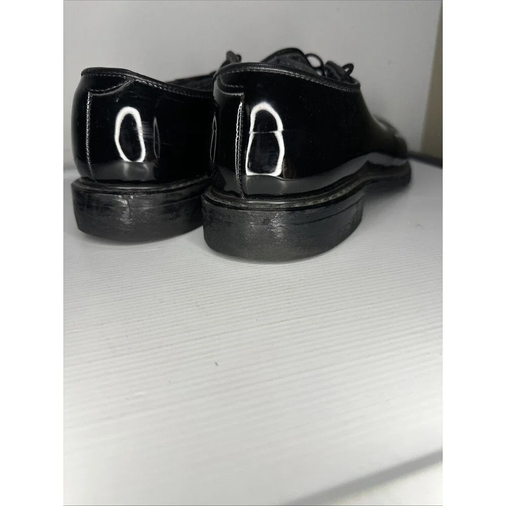 Bates High Gloss Black Oxford Mens Size 9D Military Police Dress Shoes 00941C